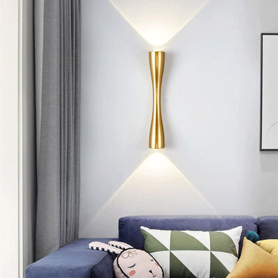 Contemporary Luxury Waterproof Aluminum Trumpet Shape LED Wall Sconce Lamp For Outdoor Patio