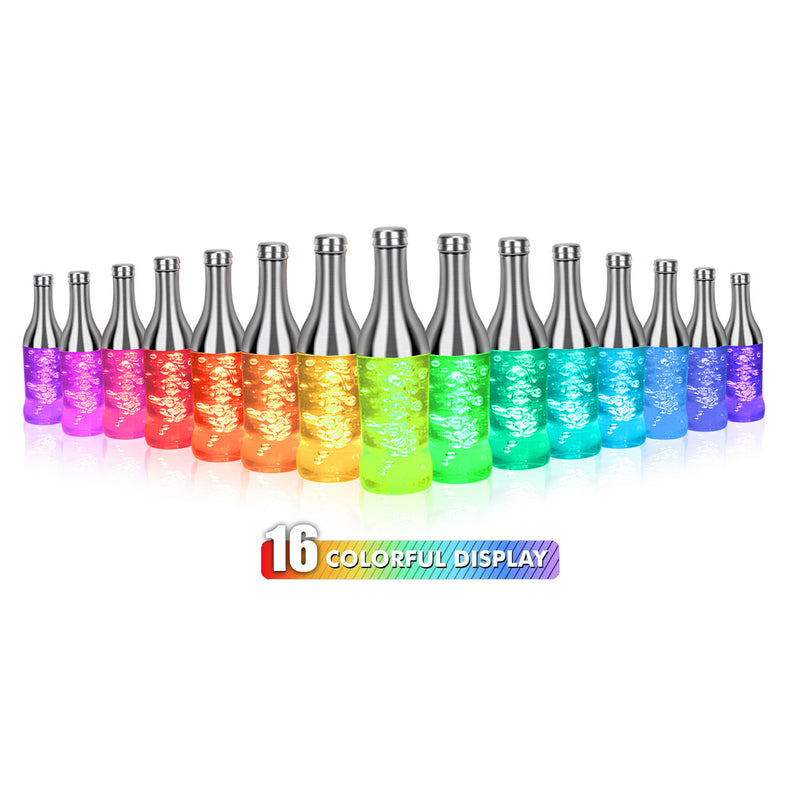 Moderne kreative LED RGB bunte Weinflasche Nachtlicht Tischlampe