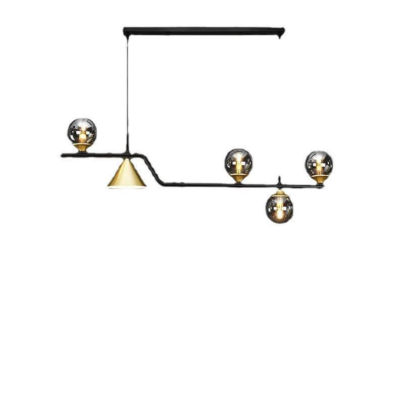 Nordic Creative Light Luxury Round Ball 4/5/6-Light Island Light Chandelier