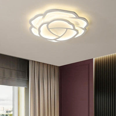 Modern Simple Roses LED Flush Mount Ceiling Light