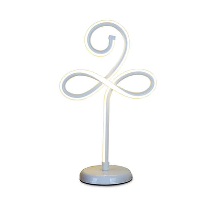 Moderne minimalistische Blumen-Aluminium-Eisen-LED-Tischlampe