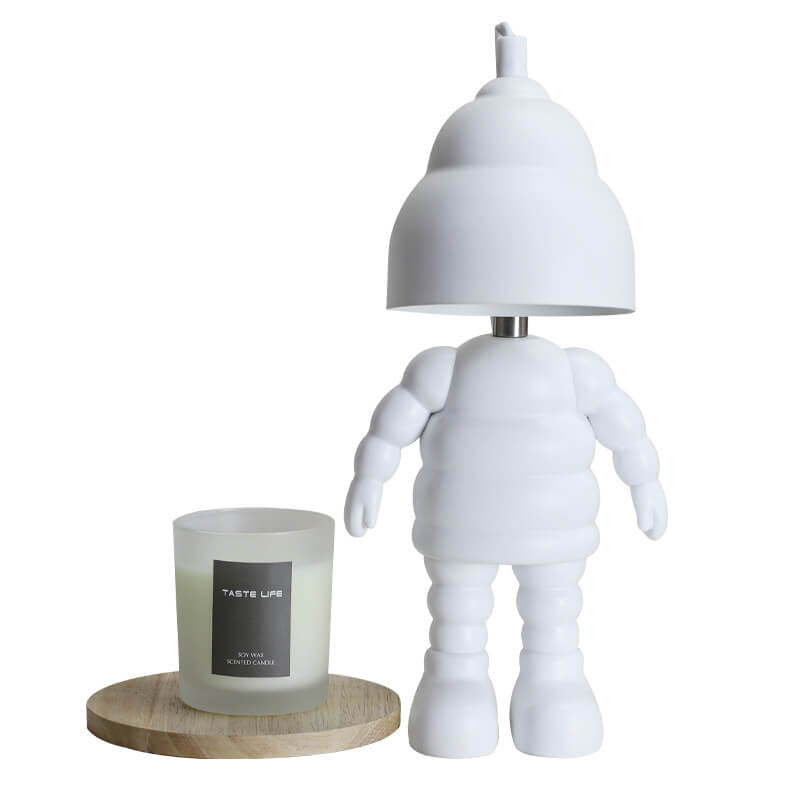 Moderne kreative Michelin-Roboter-LED-Aromatherapie-Schmelzwachs-Tischlampe 