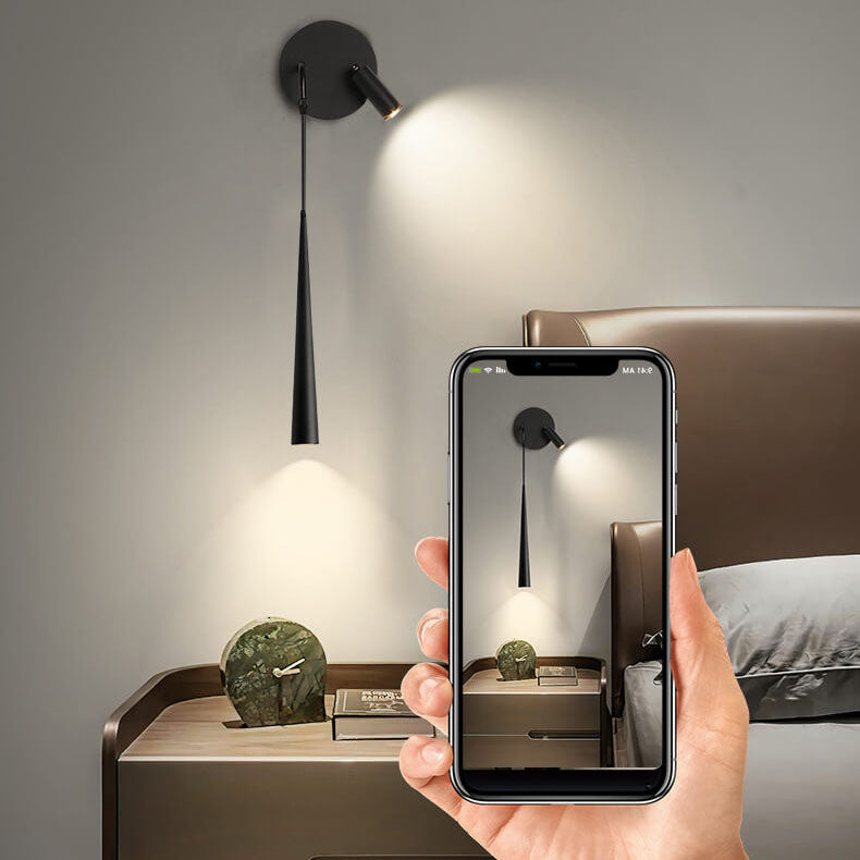 Nordische minimalistische lange zylindrische Spotlight LED-Wandleuchte 