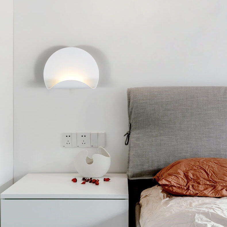 Nordic Creative Iron White Eclipse Design LED-Wandleuchte 