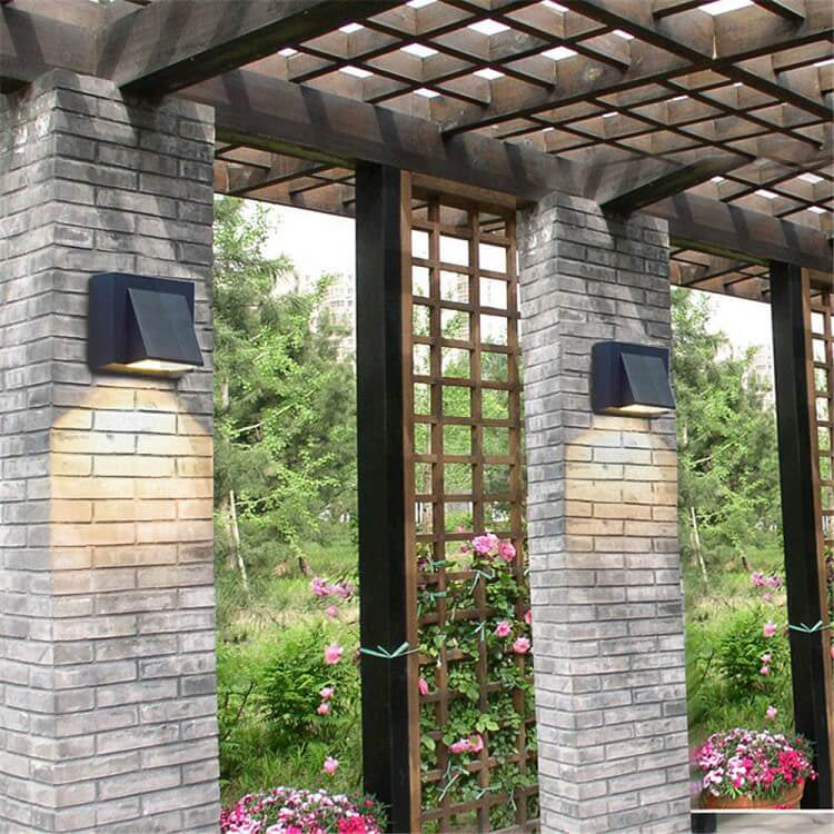 Modern Simple Geometric Square LED Outdoor Waterproof Wall Sconce Lamp