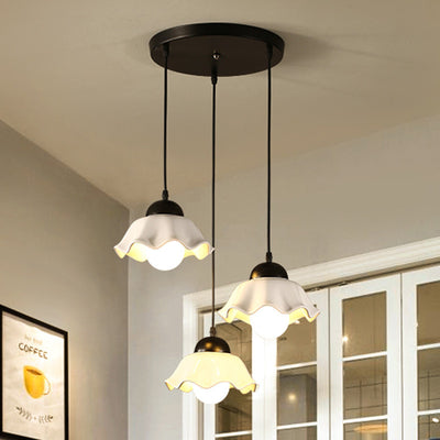 Nordic Rustic Hardware Ceramic 1/3-Light Pendant Light