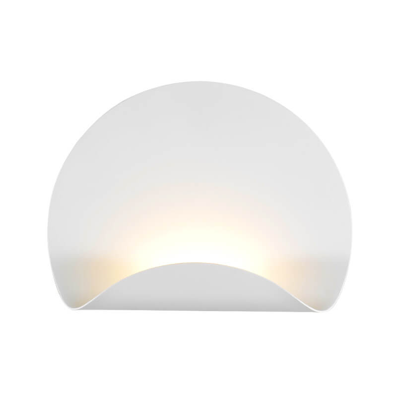 Nordic Creative Iron White Eclipse Design LED Wall Sconce Lamp