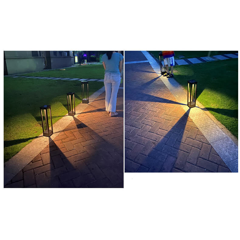 Cadre carré solaire simple moderne LED lumière extérieure de paysage de jardin de pelouse 