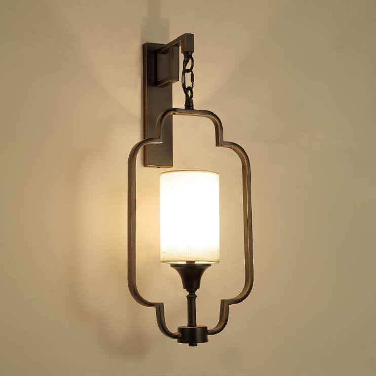 Modern Classical Fabric Iron  Frame 1-Light Wall Sconce Lamp