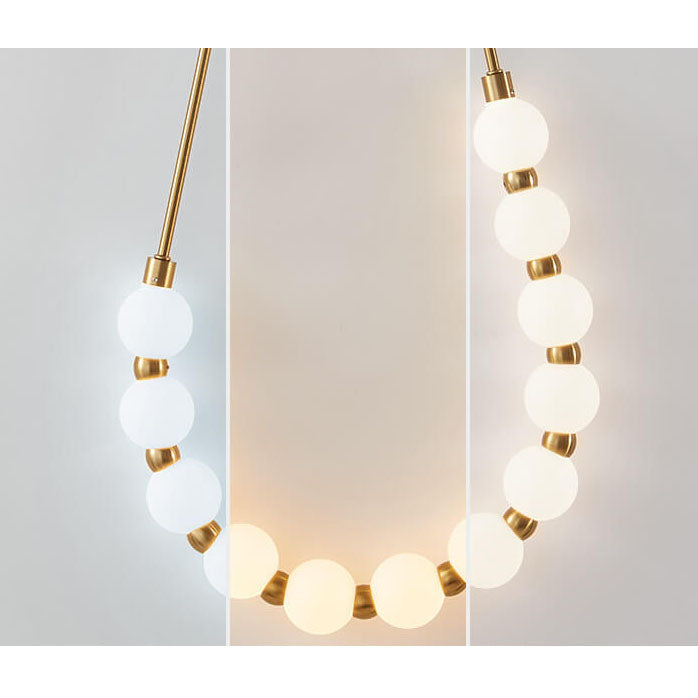 Applique murale LED avec collier minimaliste moderne, haricot magique 