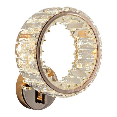 Nordic Light Luxury Crystal Ring LED-Wandleuchte 