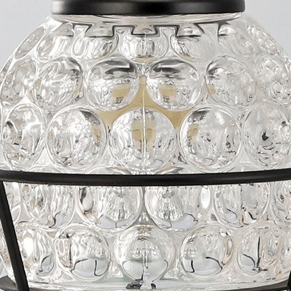 Lampe de table européenne en bois et cristal à 2 lumières en cire fondue 
