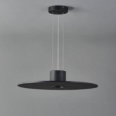 Modern Minimalist Flying Saucer Round Flat Hardware LED Pendant Light