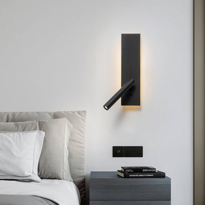 Minimalist Creative Rectangular Rotating Spotlight LED Wall Sconce Lamp