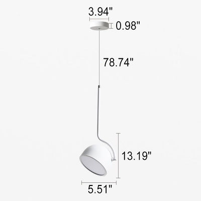 Suspension LED rotative multi-angle ronde minimaliste nordique 