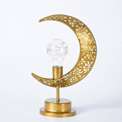 Muslim Festival Iron Moon Light Orb LED Decorative Table Lamp