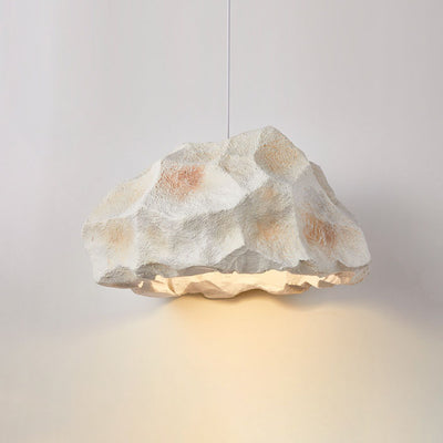 Nordic Wabi-Sabi Faux Stone Cement 1-Light Pendant Light