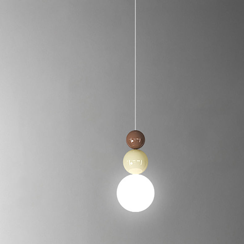 Modern Minimalist Gourd Orb Hardware Rotomolded 1-Light Pendant Light For Living Room