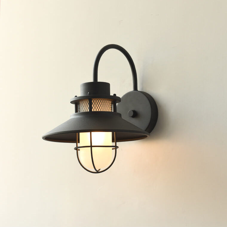 Outdoor Waterproof Iron Body 1-Light Outdoor Wall Sconce Lamp