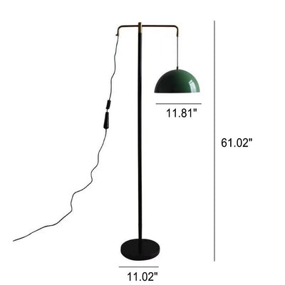 Lampadaire sur pied à 1 lumière en fer créatif minimaliste moderne 