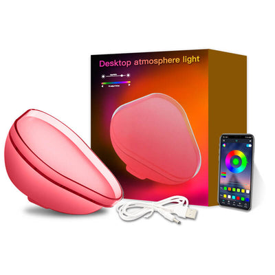 Lampe de table d'ambiance LED Creative RGB Bowl Bluetooth APP 