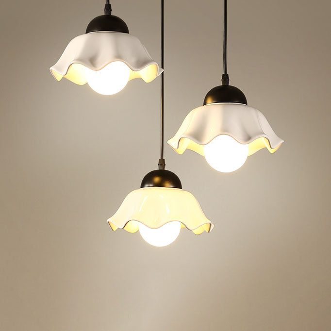 Nordic Rustic Hardware Ceramic 1/3-Light Pendant Light