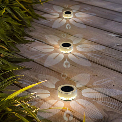 Modern Minimalist Round Waterproof Acrylic Solar LED Outdoor Wall Sconce Lamp