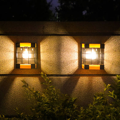 Garten-einfache Solar-LED-Wandleuchte-Lampen-im Freienlicht 