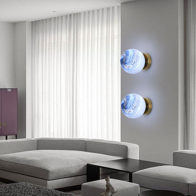 Nordic Creative Planet Glass Orb Wandleuchte mit 1 Licht