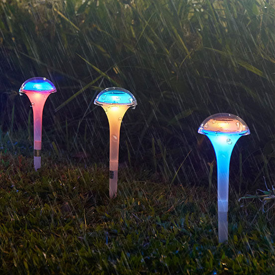 Outdoor Solar Jellyfish Light Control Induction LED Ground Insert Garden Landscape Light