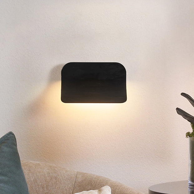 Nordic Simple Square Flat Bending LED Wall Sconce Lamp