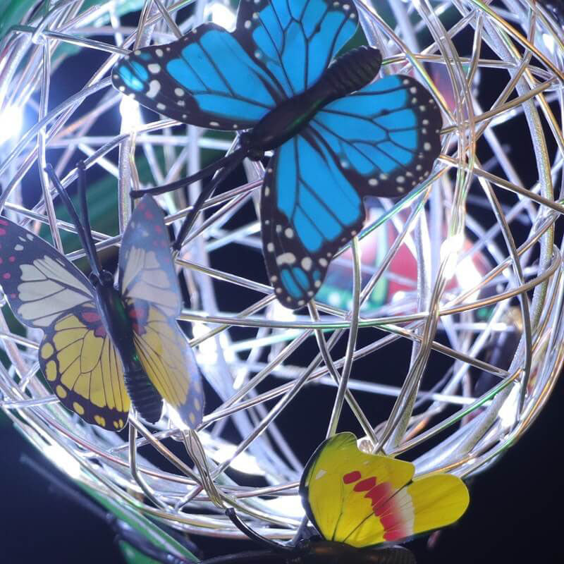 Solar-im Freien wasserdichtes hängendes Butterfly Ball LED Pendelleuchte im Freien 