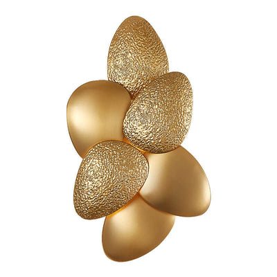 Moderne Luxus-Gold-Edelstahl-Kiesel-3/6-Licht-Wandleuchte 