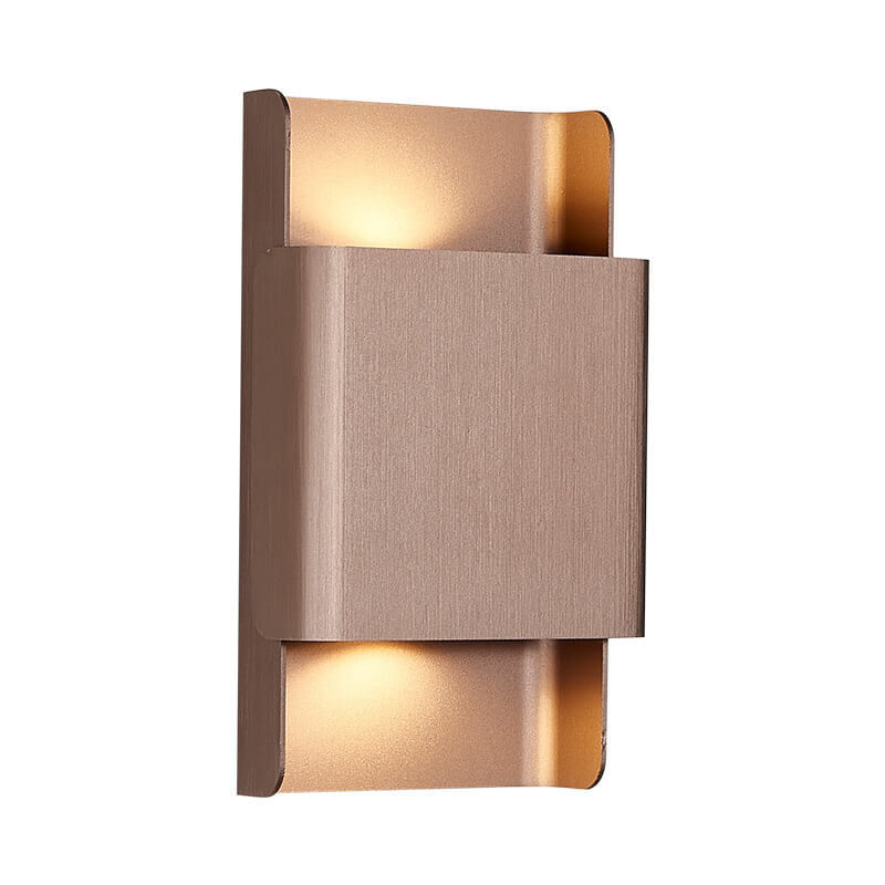 Modern Minimalist Rectangular Double-headed Aluminum LED COB Wall Sconce Lamp