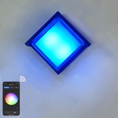 Moderne Smart Square APP, die wasserdichte LED-Wandleuchte dimmt 