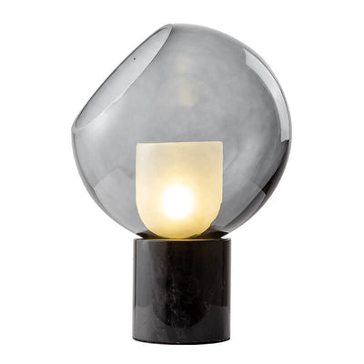 Nordic Minimalist Marble Base Glass Ball 1-Light Table Lamp