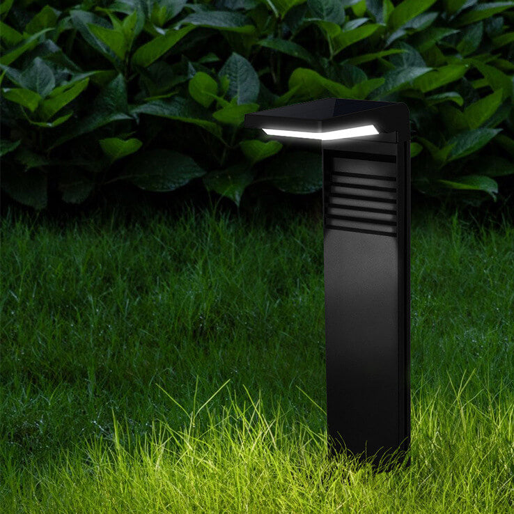 Simple Solar Square Flat LED Outdoor Waterproof Garden Ground Insert Landscape Light