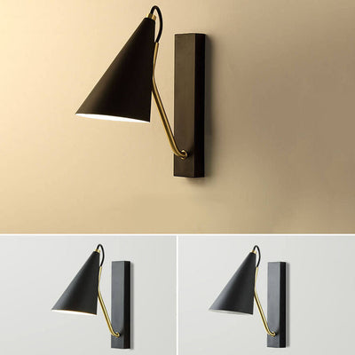 Nordic Simple Cone Metal 1-Light Wall Sconce Lamp