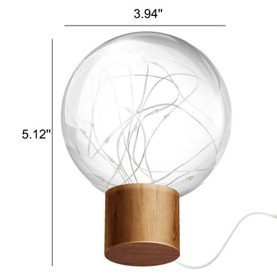 Moderne Kunststoff-Lampenschirm-Sternennachtlicht-LED-Tischlampe 