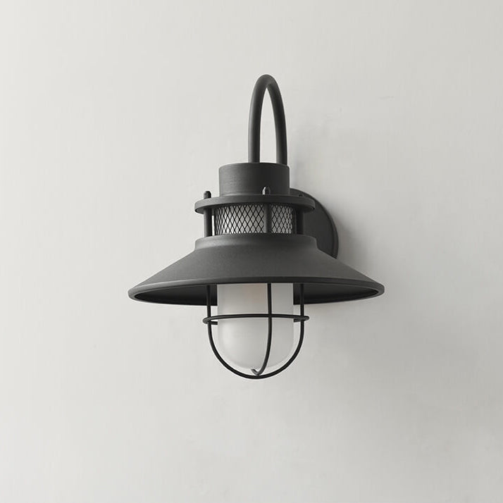 Outdoor Waterproof Iron Body 1-Light Outdoor Wall Sconce Lamp