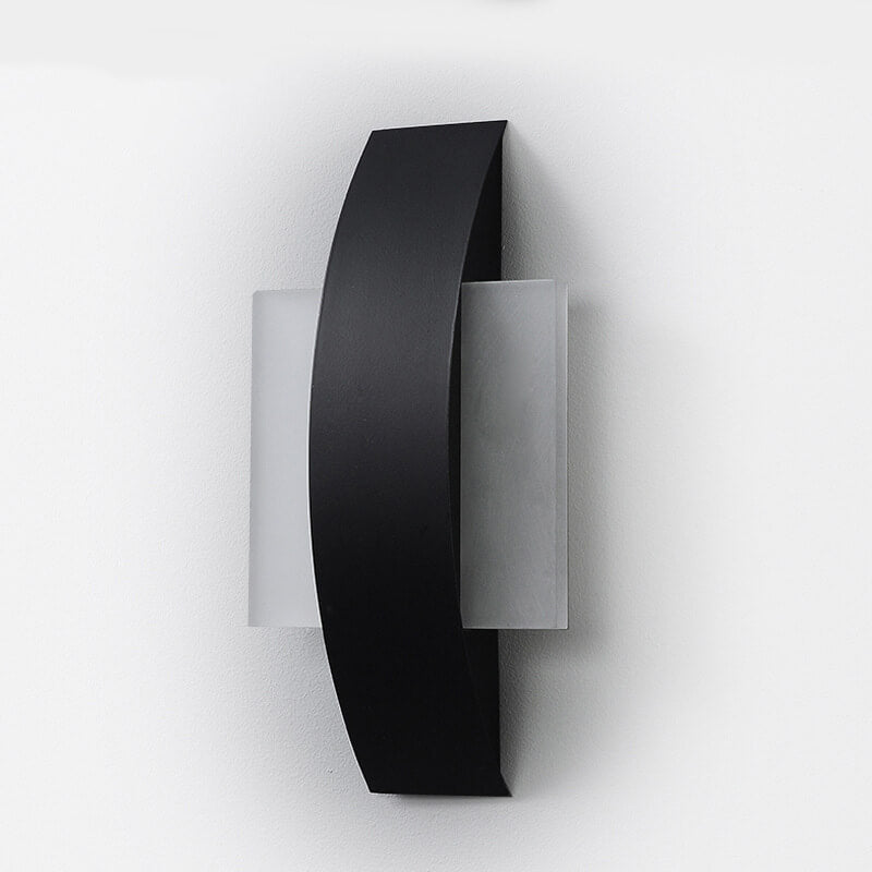Applique murale LED à anneau géométrique acrylique minimaliste moderne 