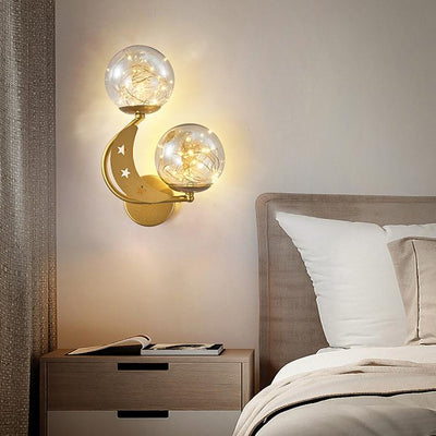 Modern Creative Glass 2-Light LED Wall Sconce Lamp