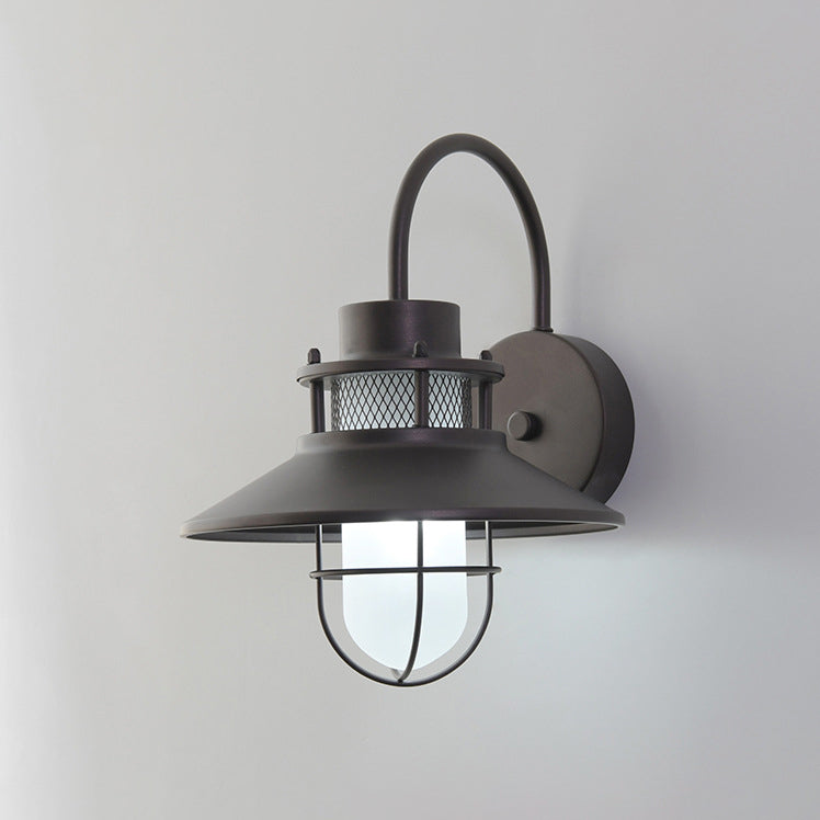 Outdoor Waterproof Iron Body 1-Light Outdoor Wall Sconce Lamp