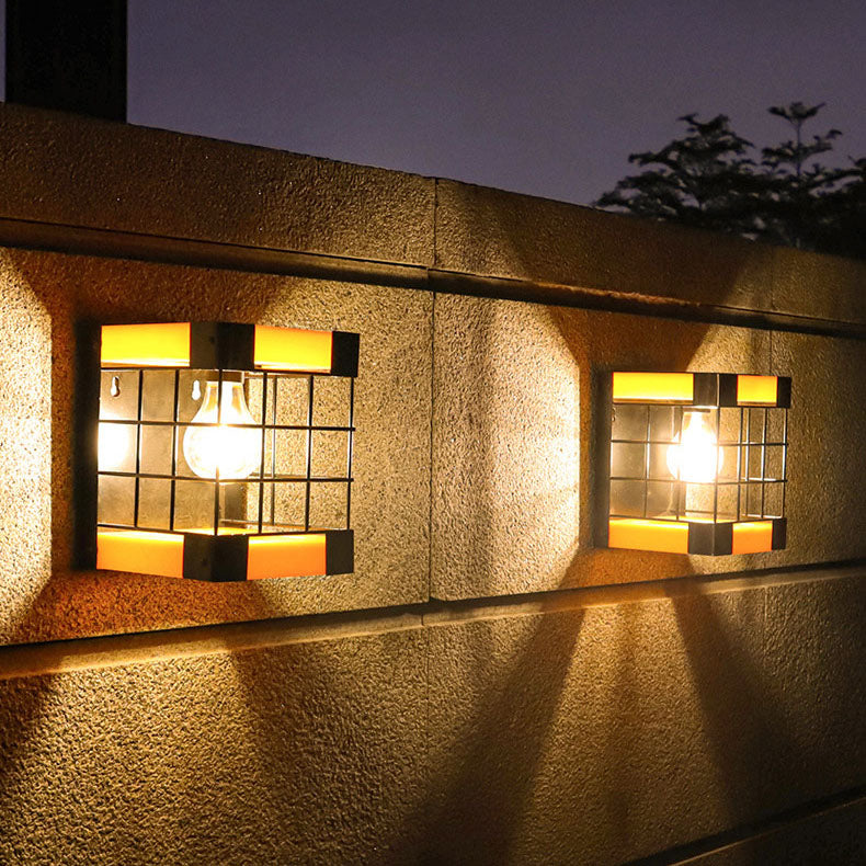 Garden Simple Solar LED Wall Sconce Lamp Outdoor Light