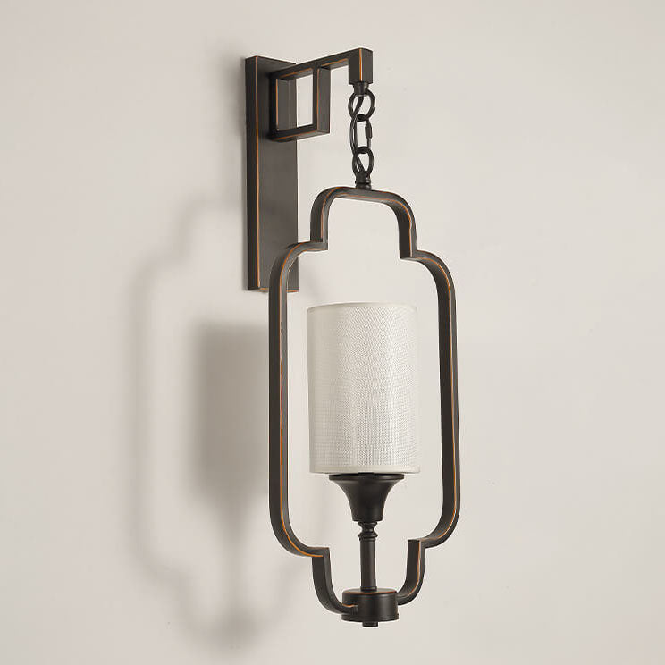 Modern Classical Fabric Iron  Frame 1-Light Wall Sconce Lamp