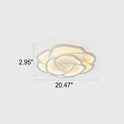 Modern Simple Roses LED Flush Mount Ceiling Light