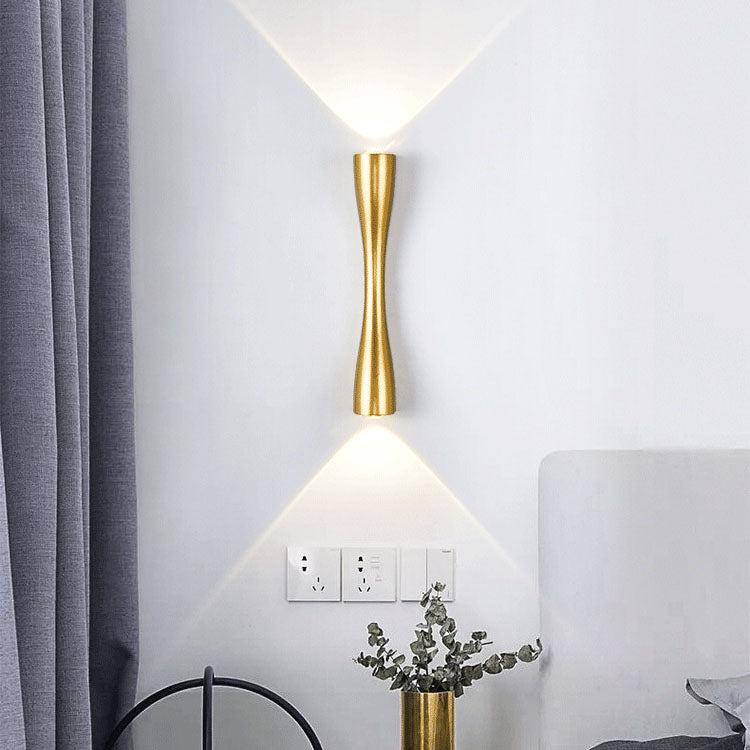 Contemporary Luxury Waterproof Aluminum Trumpet Shape LED Wall Sconce Lamp For Outdoor Patio