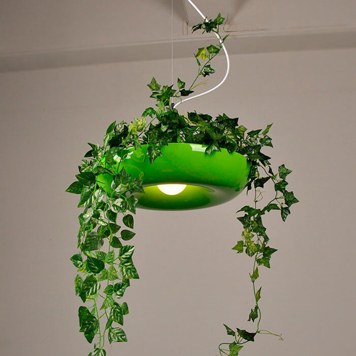 Lampe suspendue à 1 lumière à abat-jour rond Art déco moderne Sky Garden pour salle à manger 