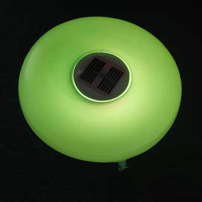 Lumière solaire ronde de piscine, lumière flottante gonflable et étanche à LED pour l'extérieur 