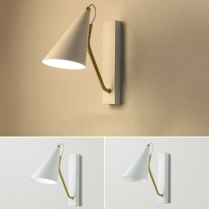 Nordic Simple Cone Metal 1-Light Wall Sconce Lamp